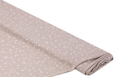 Crêpe "Pinseltupfen" | beige/weiß | Bastelbedarf | buttinette