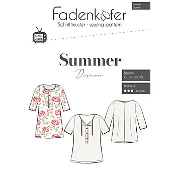 Fadenkäfer Schnitt 'Bluse Summer' für Damen