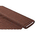 Tissu jersey extensible « nostalgique », marron/rouille