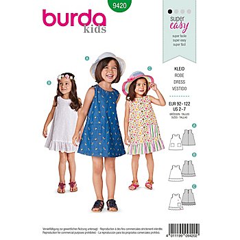 burda Patron 9420 « robe chasuble pour enfants »
