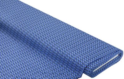 Tissu jersey en pur coton « cercles », bleu/multicolore