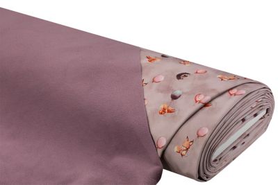 Tissu softshell "ballons", rose/multicolore
