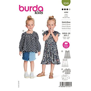 burda Schnitt 9249 'Kleid & Bluse für Kinder'
