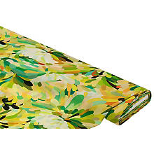 Blusen-Satin 'Blumenfächer', grün-color