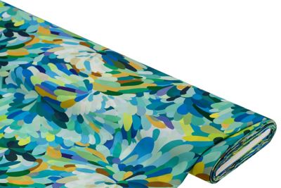 Tissu satin pour chemisiers, turquoise