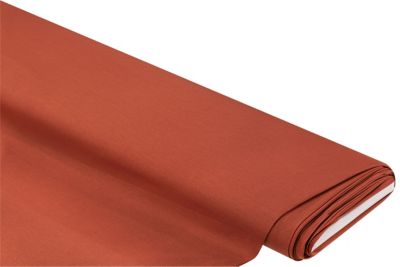 Tissu jersey en pur coton "uni", rouille