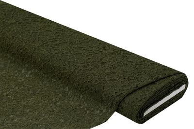 Tissu dentelle "Lotte", vert khaki