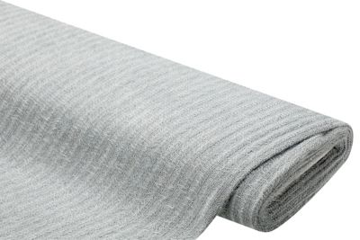 Tissu maille avec franges, gris clair