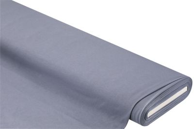 Tissu jersey de pur coton, bleu/gris