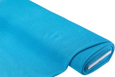 Tissu tissé tweed "carreaux", turquoise