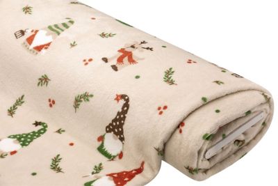 Wellness-Fleece 'Wichtel', creme/rot