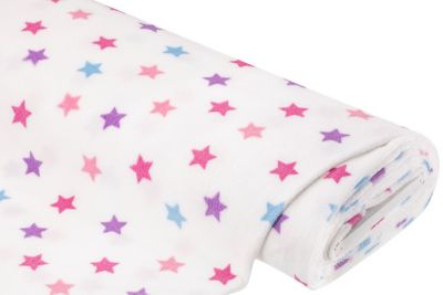 Wellness-Fleece 'Sterne', weiss-color