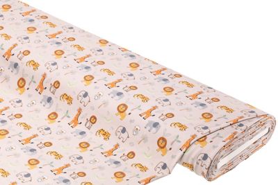 Baumwoll-Jersey „Safari“ mit Elasthan, braun-color