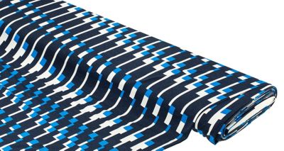 Viskose-Jersey 'Grafisch', blau-color