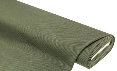 Doubleface Rippjersey mit Nickirückseite, dunkelgrün