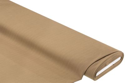 Tissu à fines rayures, marron/doré