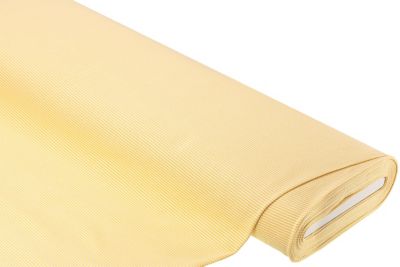 Baumwoll-Jersey 'Streifen' mit Elasthan, gelb/weiß