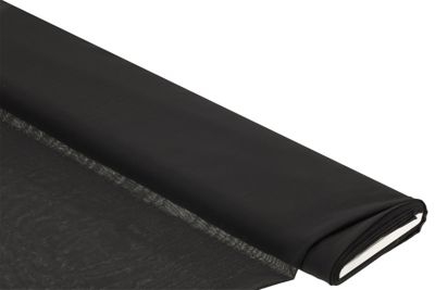 Chiffon Uni transparent, schwarz