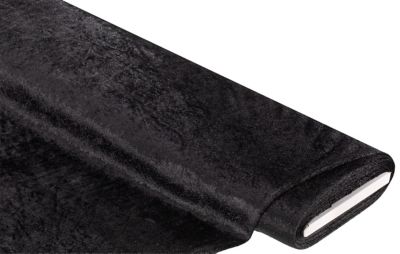 Stretch-Struktursamt Uni, schwarz