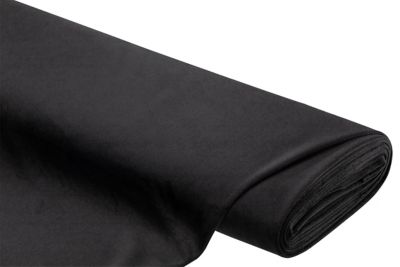 Stretch-Samt Uni, schwarz