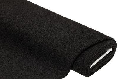 Tissu bouclé 'Bonnie', noir