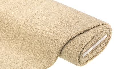 Teddystoff in Lammfelloptik, leinen