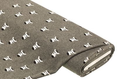Alpenfleece 'Zebra', grau-color