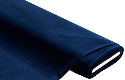 Stretch-Samt Uni, blau