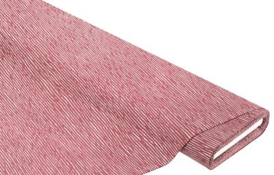 Reiner Baumwolljersey Linien 'Jola', beere/weiß