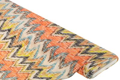 Tissu maille 'zigzag', multicolore