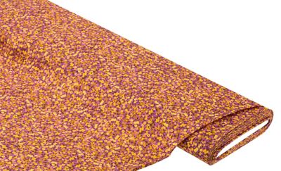 Viskose-Leinen 'Blümchen', lila-color