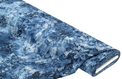 3D-Blusenstoff 'Batik', blau-color