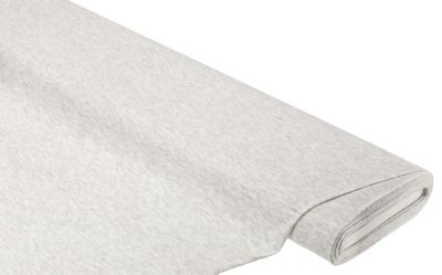 Katoenen jersey met elasthaan, lichtgrijs gemêleerd