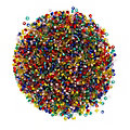 Perles de rocaille, multicolore, 2,5 mm Ø, 100 g