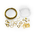Collier- & Armband-Set, gold