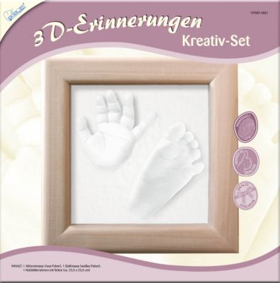 Kit créatif moulage 3D empreintes bébé