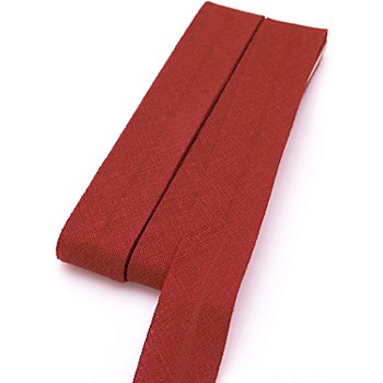 buttinette Biais en coton, rouge carmin, largeur : 2 cm, longueur : 5 m