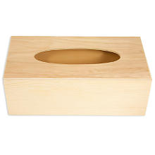 Boîte en bois pour mouchoirs en papier, 25 x 12,5 x 9 cm
