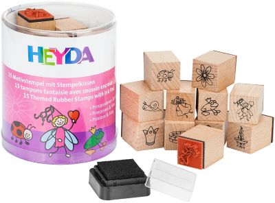 Heyda Kit de tampons enfants, 1,5 cm, 15 pièces  acheter en ligne sur  buttinette - loisirs créatifs