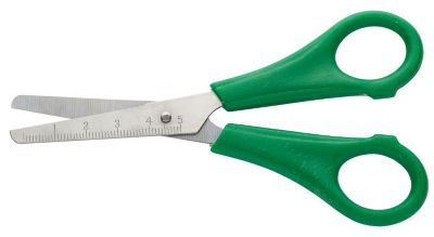 Ciseaux pour enfant droitier, vert, 13 cm