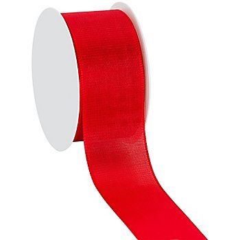 Ruban en tissu, rouge, 40 mm, 10 m