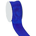 Stoffband mit Drahtkante, royalblau, 40 mm, 10 m