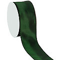 Stoffband mit Drahtkante, dunkelgrün, 40 mm, 10 m