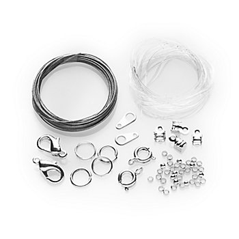 Kit pour colliers/bracelets, argenté