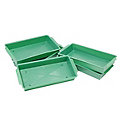 Coupelles en plastique, vert, 26 x 12,5 cm, 5 pièces