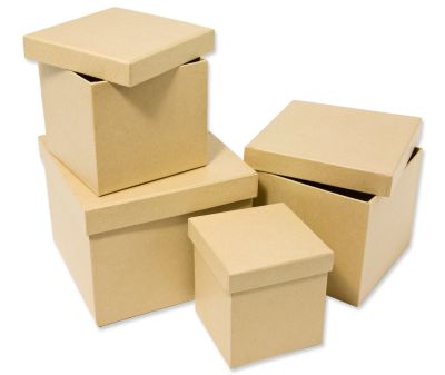 Square Paper Mache Boxes, Hobby Lobby