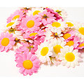 Boutons de fleurs, rose/rose vif, 4 cm Ø, 40 pièces