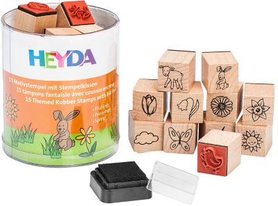 Heyda Kit de tampons enfants, 1,5 cm, 15 pièces  acheter en ligne sur  buttinette - loisirs créatifs