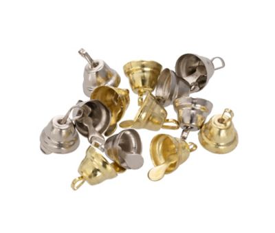 Metall-Glöckchen, silber-gold, 1,2 cm, 48 Stück online kaufen