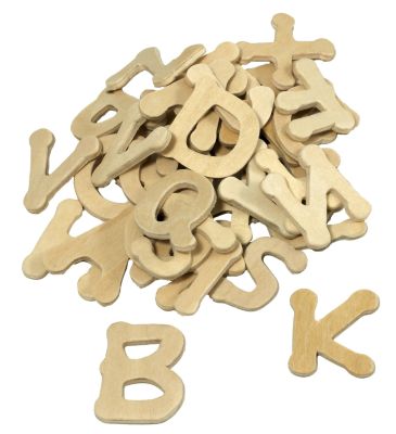 Lettre en bois style Scrabble - Bare Basics - 2 x 2 cm - 30 pièces - Lettres  bois - Creavea